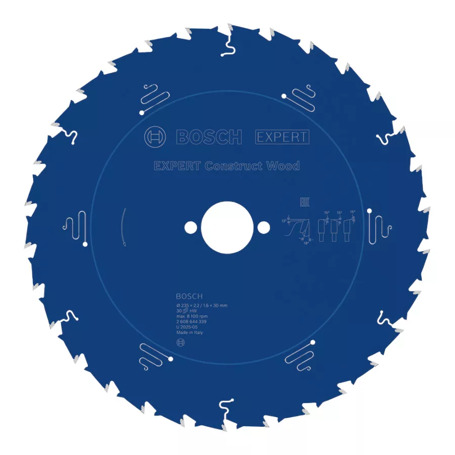 Lame BOSCH Expert Construct Wood 235 x 30 mm - 30 dents